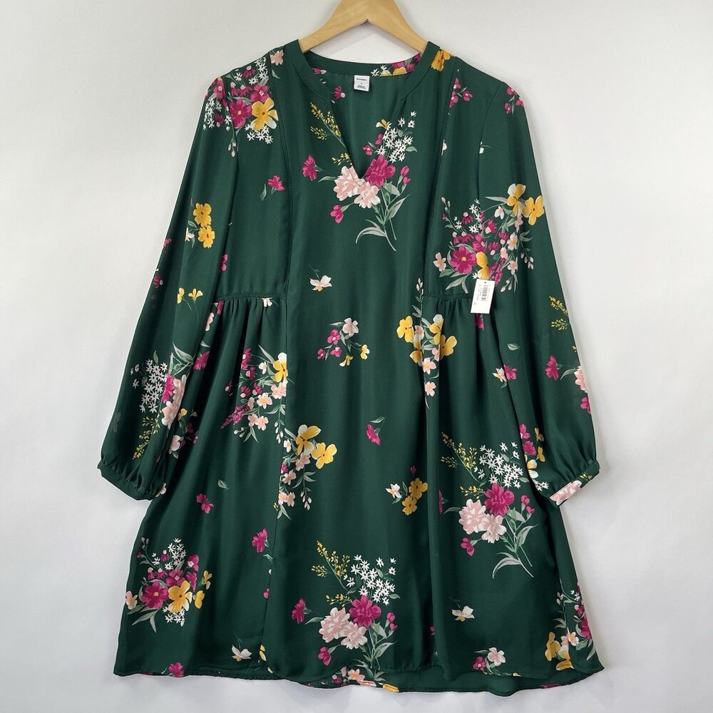 NWT Cottagecore Floral Dress S Green Removable Slip - Picture 3 of 13